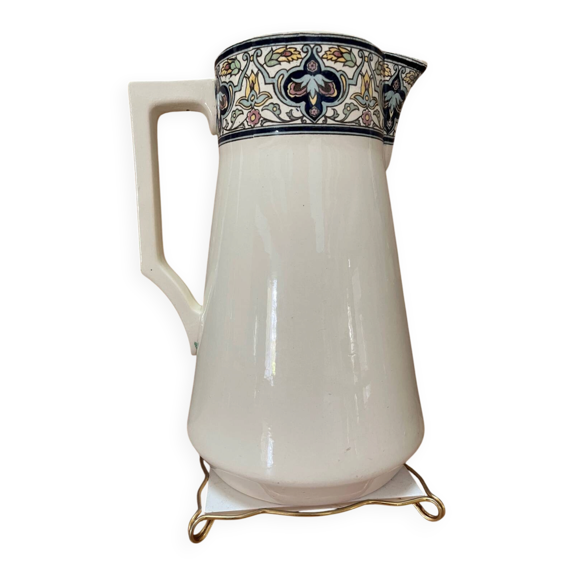 Broc in earthenware Sarreguemines Tunis