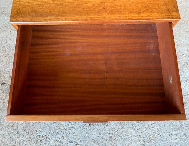 Scandinavian 4-drawer teak chest of drawers by Kempkes 1960s