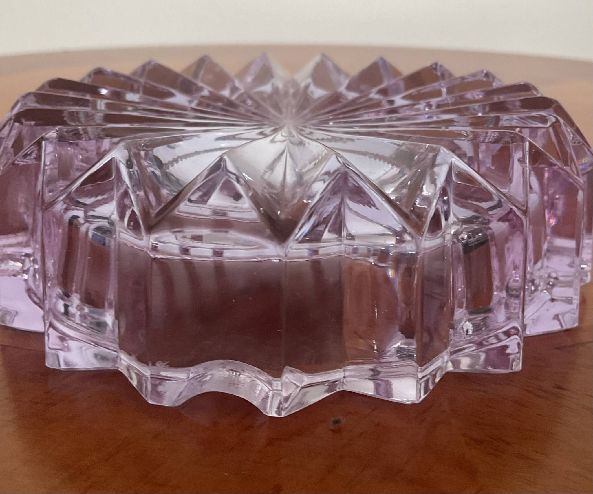 Vide poche ou cendrier vintage en verre alexandrite