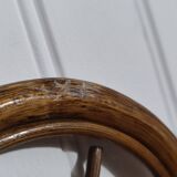 Vintage rattan “Peacock” headboard