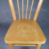 Baumann - Children's bistro chair . Light wood, vintage French