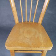 Chaise bistrot enfant bois clair french vintage Baumann