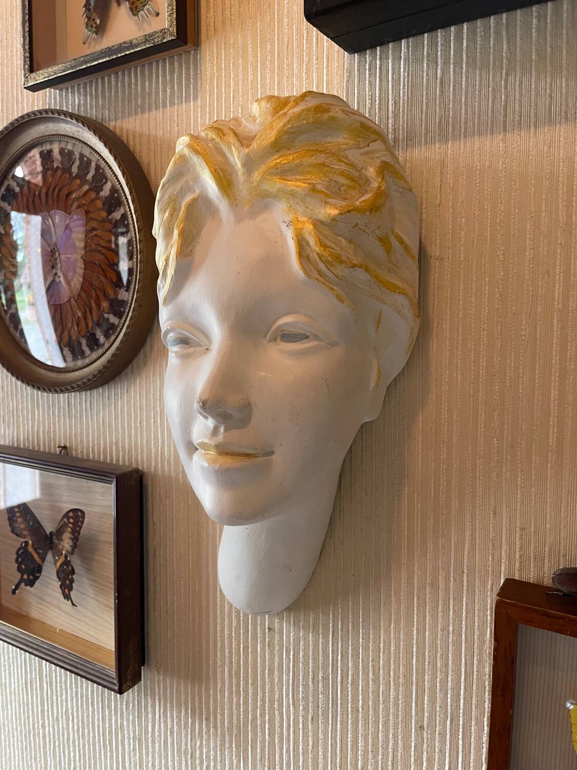 Vintage women's wall mask