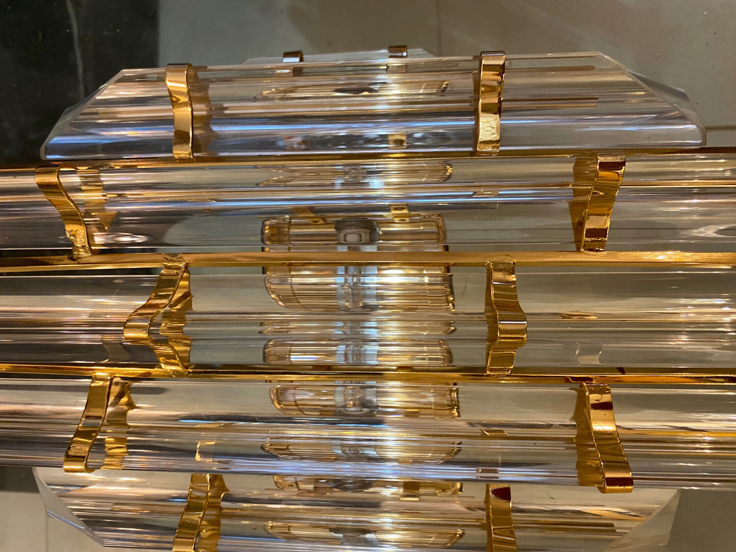 3 Venini wall lamps verre murano , Italy