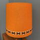 Ceramic orange / brown table lamp 1960s