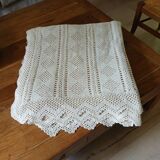 Antique crochet bedspread