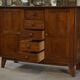 Oak buffet reconstruction by René Gabriel 1940s