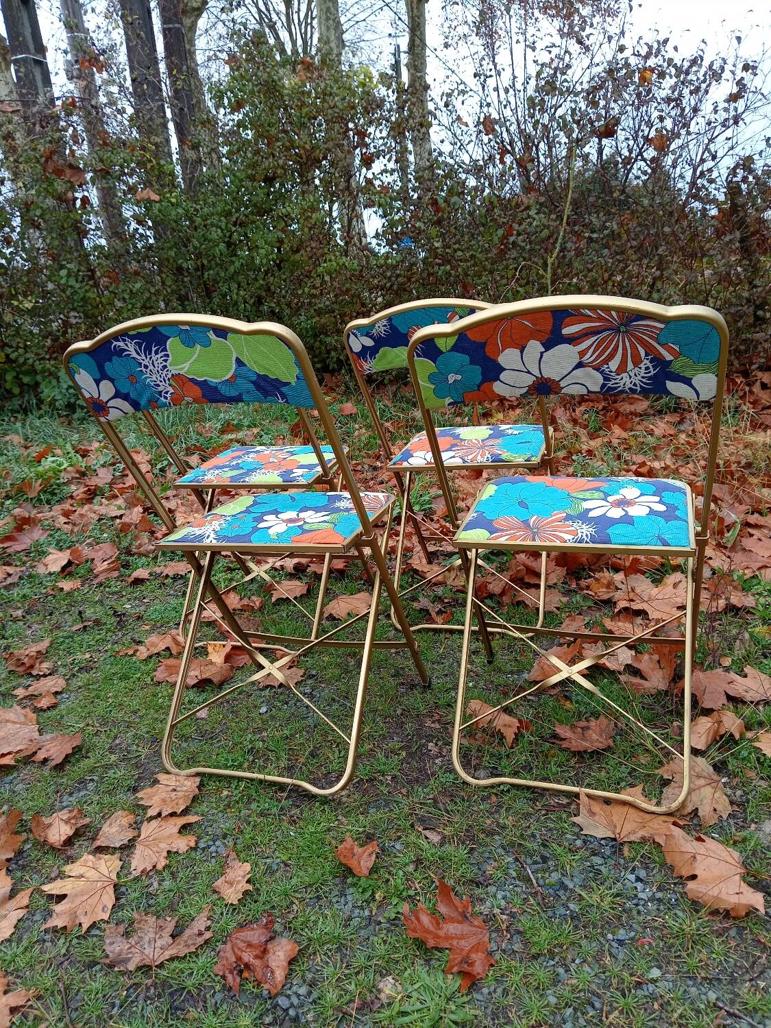 Vintage folding chairs