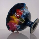 French multicoloured studio ceramic bowl from Vallauris, 1970s