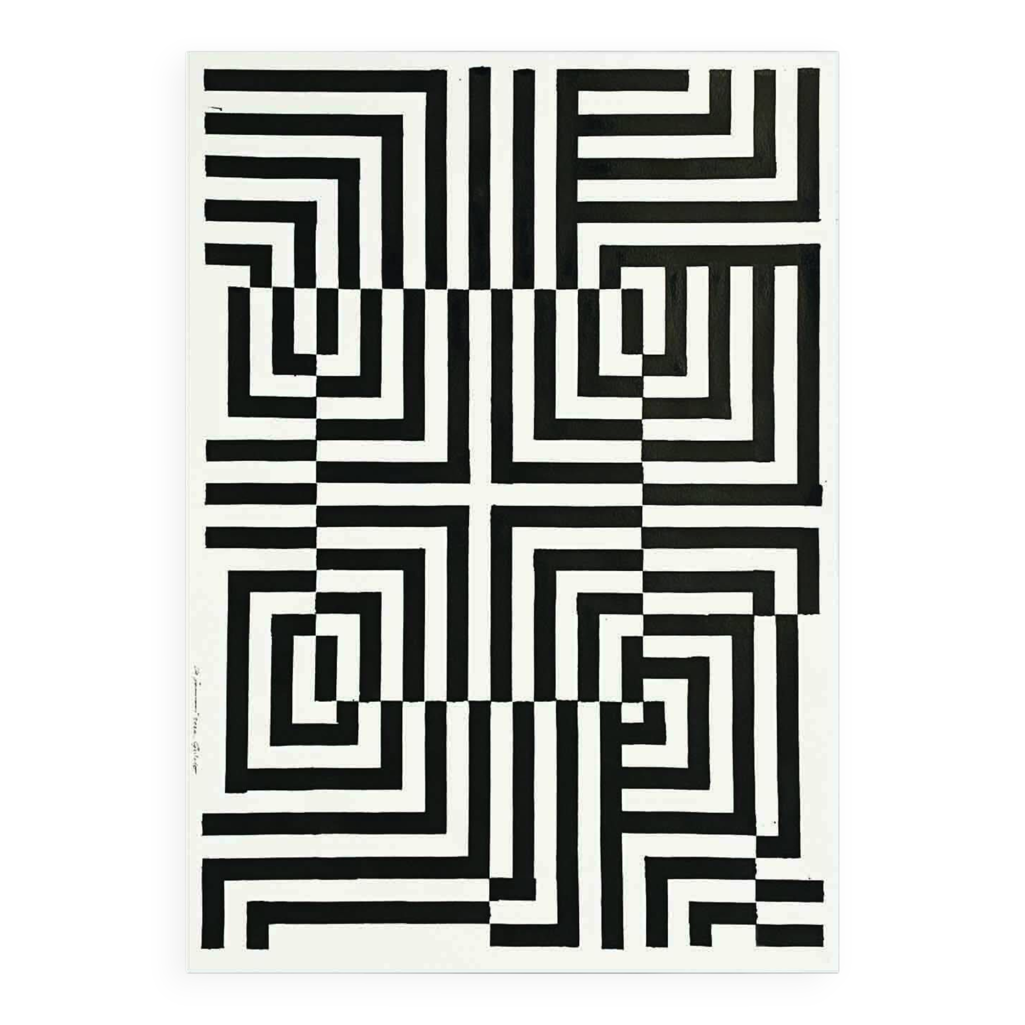 Risograph reproduction of 30 copies hand-signed by Guido de Boer. "Small Gray No. 3".