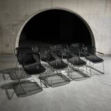 Set of 8 Penelope Chairs by Charles Pollock for Castelli, 1980s
