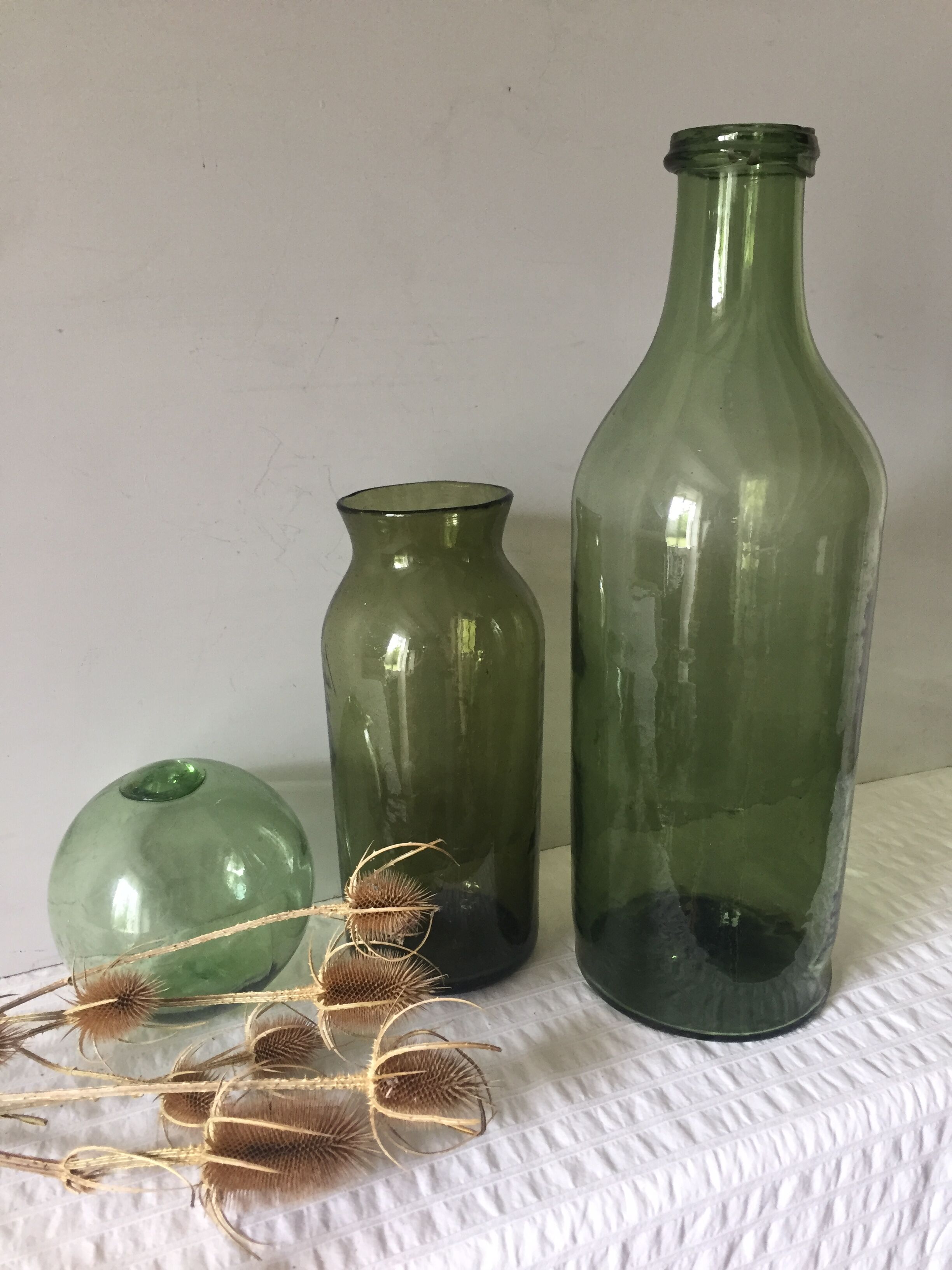 Bouteille en verre épais bulle au format XXL