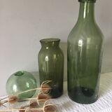 Thick glass bubble bottle in XXL format