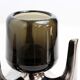 Bougeoir années 70 par Fritz Nagel en chrome et verre fumé