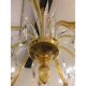Contemporary Amber Murano Glass Chandelier