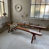 Pair of bench early 1900 oak