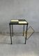 Metal and ceramic tile side table, circa 1960