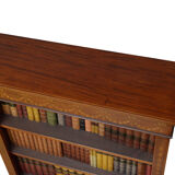 Edwardian Mahogany and Inlaid Open bookcase