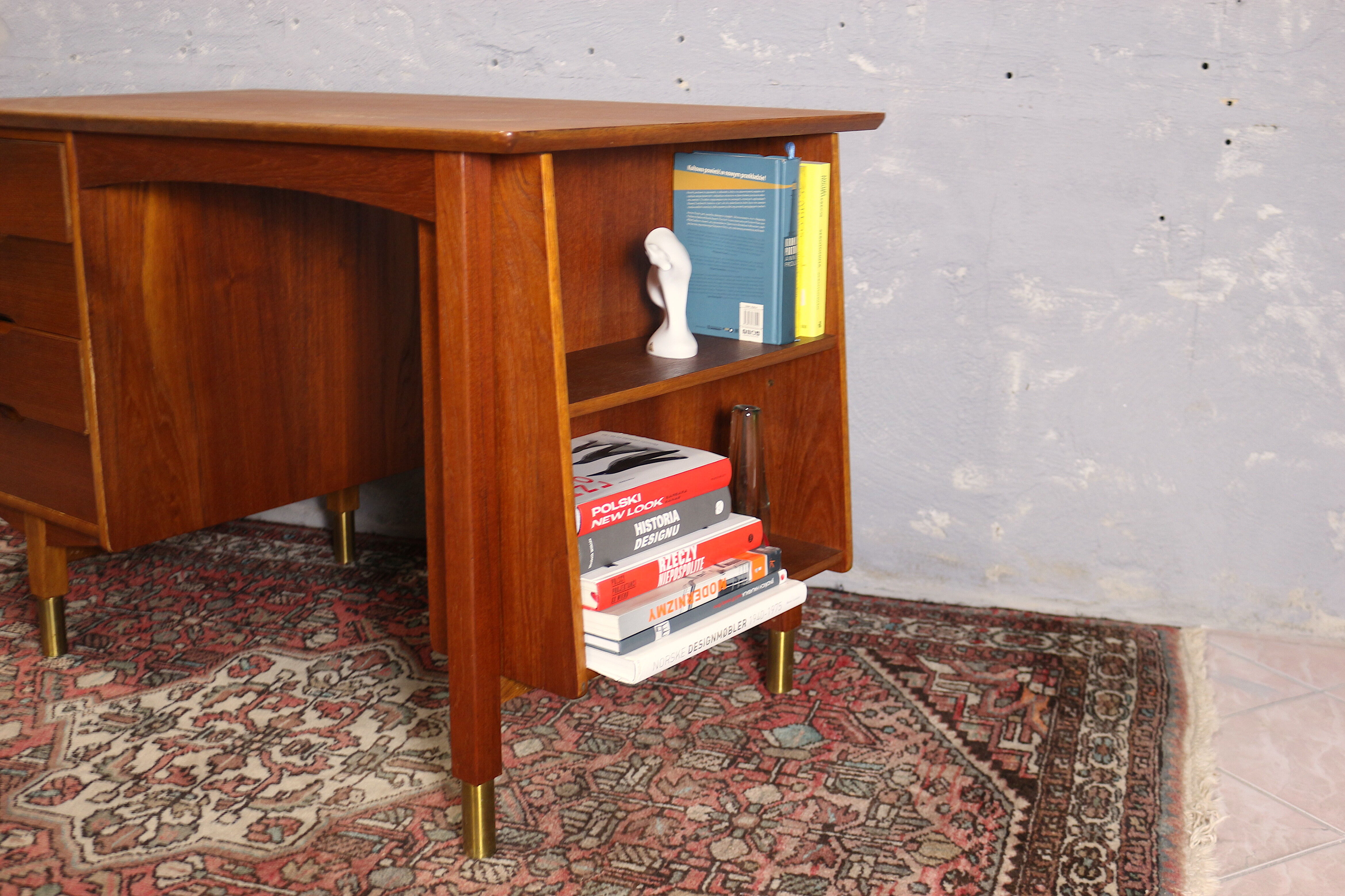 Teak desk by Myhres Møbelindustri, 1956 Norway
