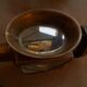 Pair of brass 1900 wall light