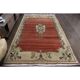 1970s Vintage Turkish Handmade Wool & Cotton Red Area Rug 239x363