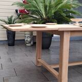 Farmhouse table with extension
