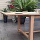 Farmhouse table with extension