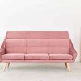 Canapé MANDAL rose, design scandinave