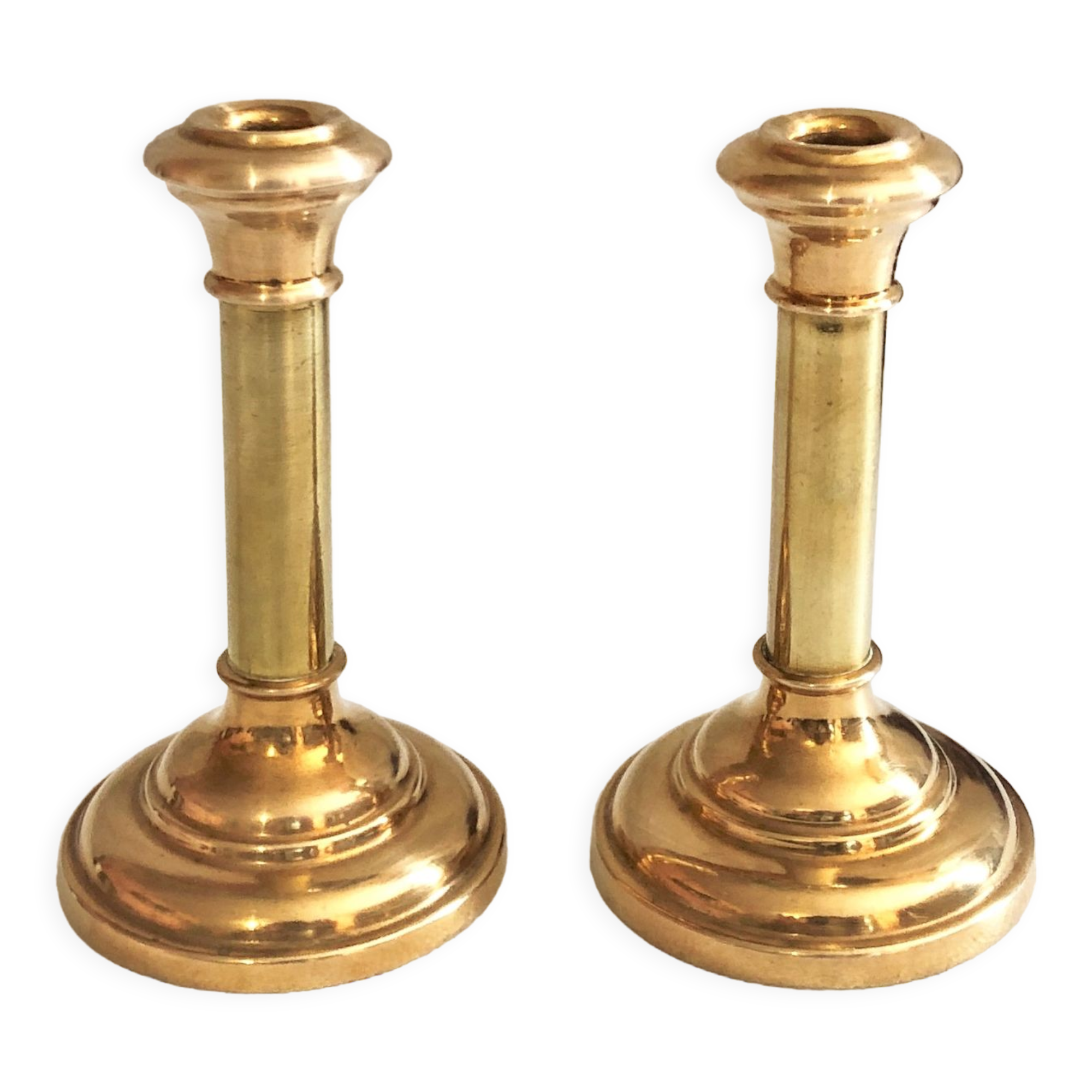 Pair of candlesticks for fine candles early twentieth century