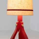 Space age floor lamp with tripod base (Germany, 1970s).