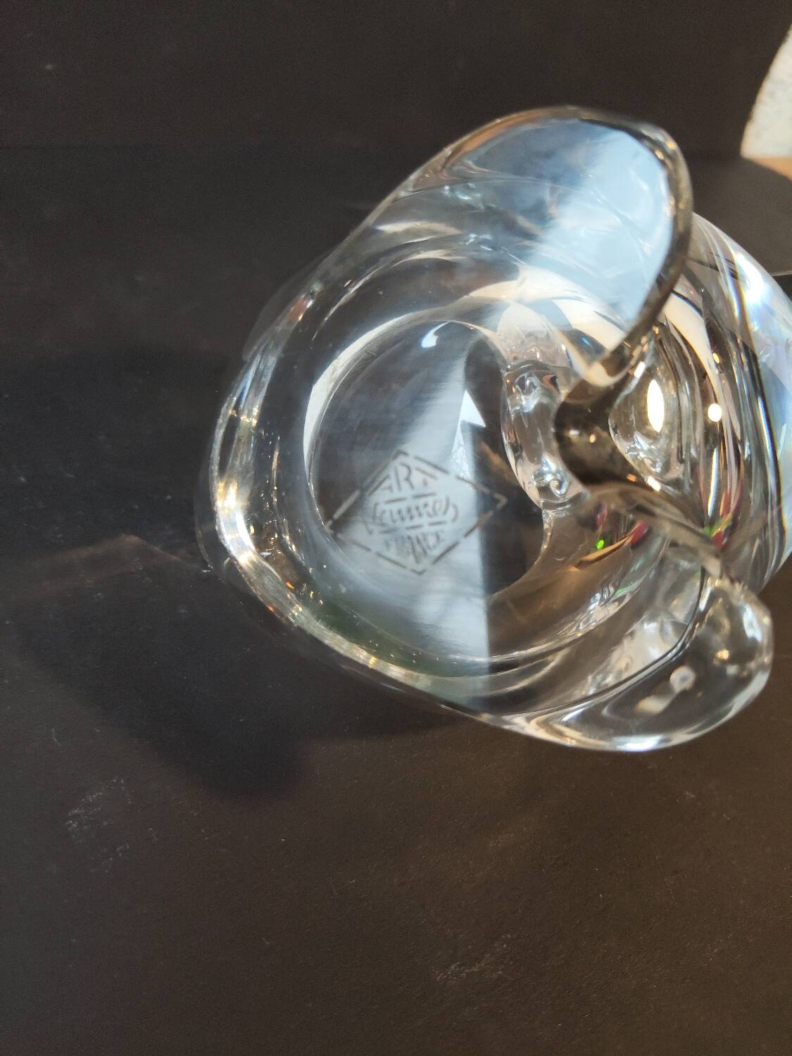 Crystal duck catchall signed – Cristal de Vannes