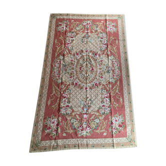 Tapis petit point style Aubusson