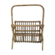 Vintage rattan magazine rack
