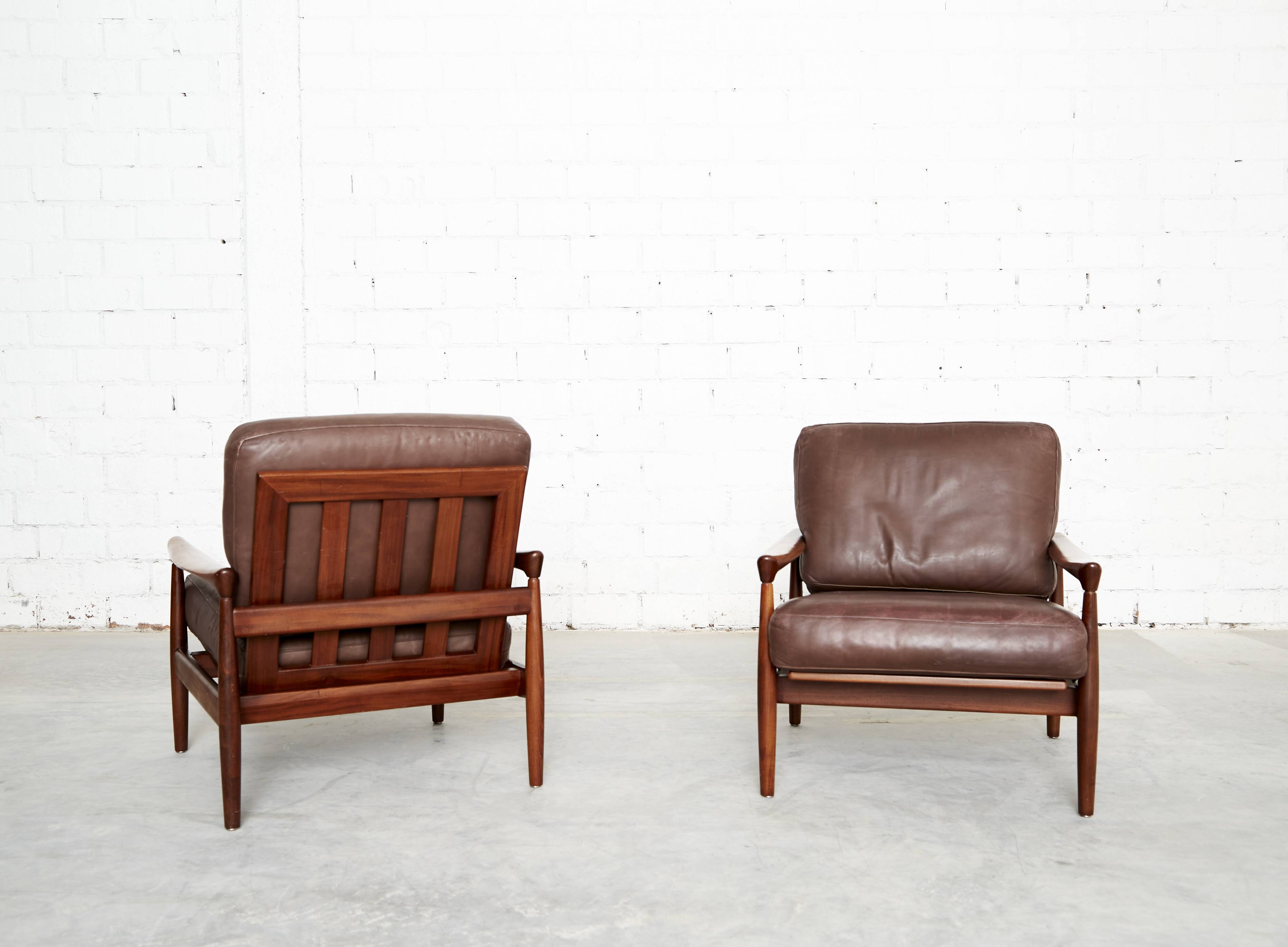 Pair of Easy Chairs Model 'Kolding' by Erik Wørts for IKEA