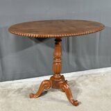 Oval Pedestal Table with Mahogany System, Louis Philippe period – 1st part 19th century