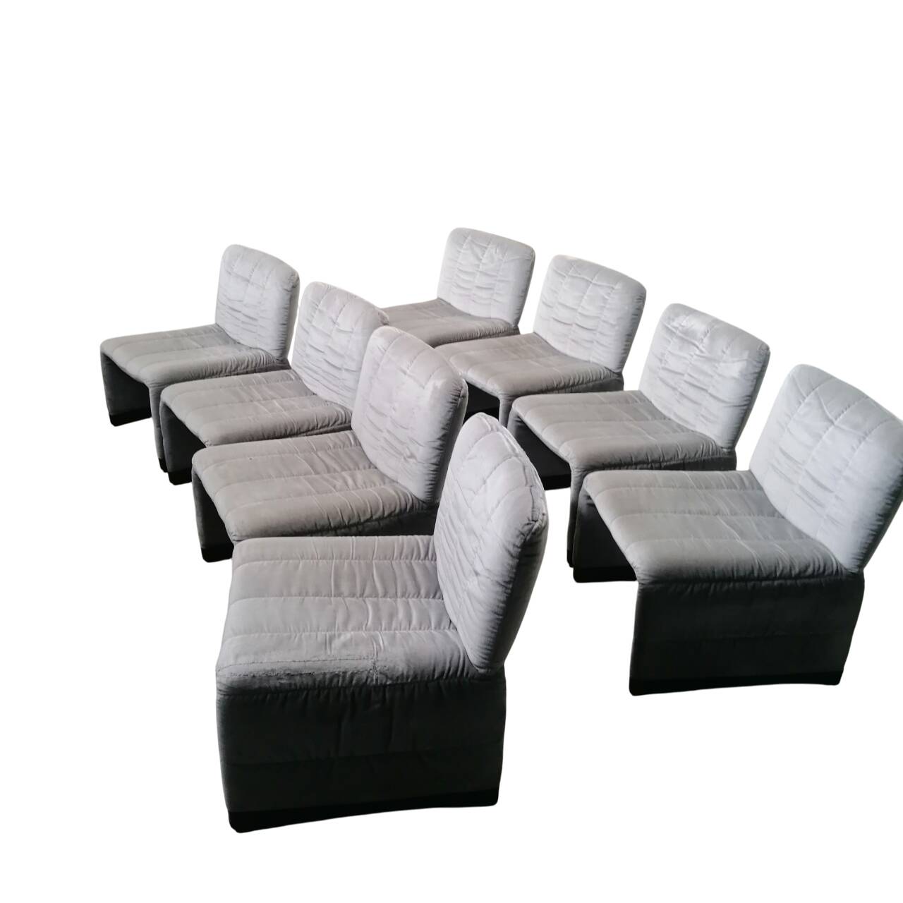 8 poltrone Alky Style di Giancarlo Piretti, anni '70