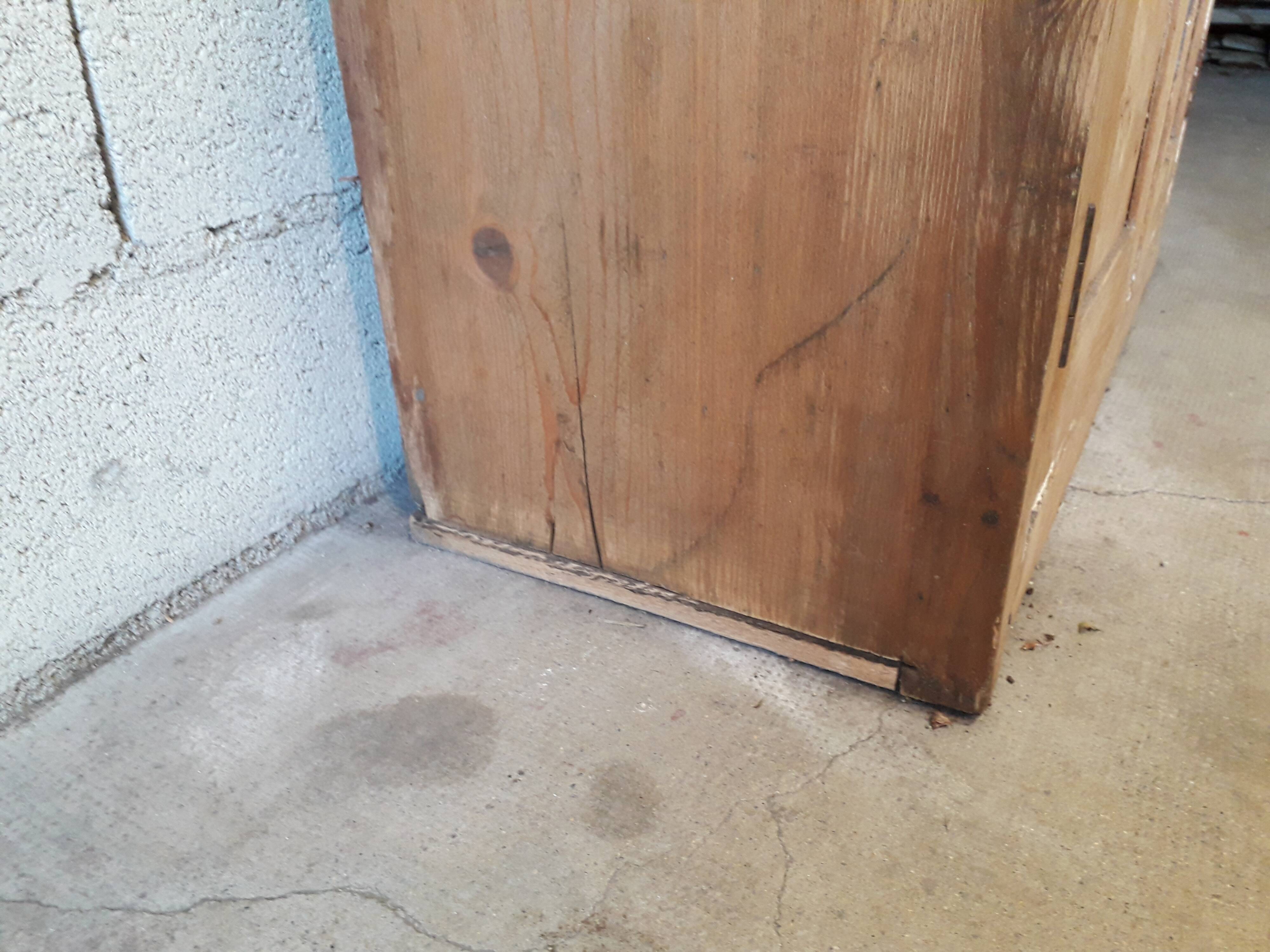 Rustic parisian wardrobe in fir
