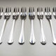 Old Christofle Model Boreal Art Deco by Luc Lanel 8 forks with desserts