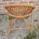 Old shell armchair for children rattan & bamboo