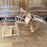 Doll high chair from the 20th century, convertible into a walker (deliverable)