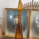 Vintage Textured Glass Carafe