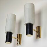Pair of 60' brass wall lights