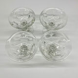 Set of 4 old Champagne Glasses, 1940s