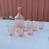 Liqueur service in glass or fine crystal