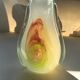 Blown glass vase