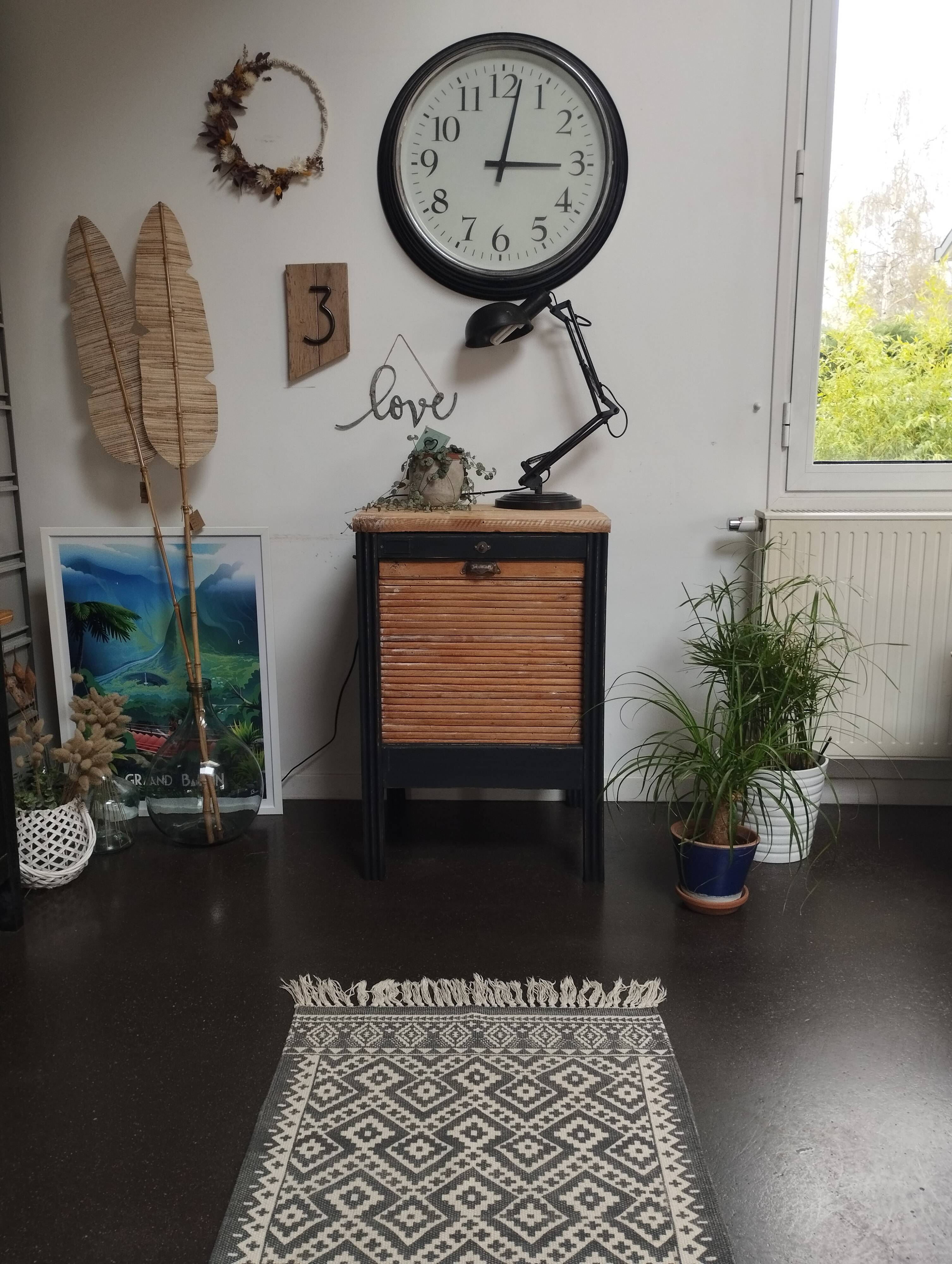 Small vintage file cabinet