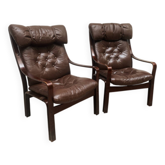 Pair of Scandinavian armchairs