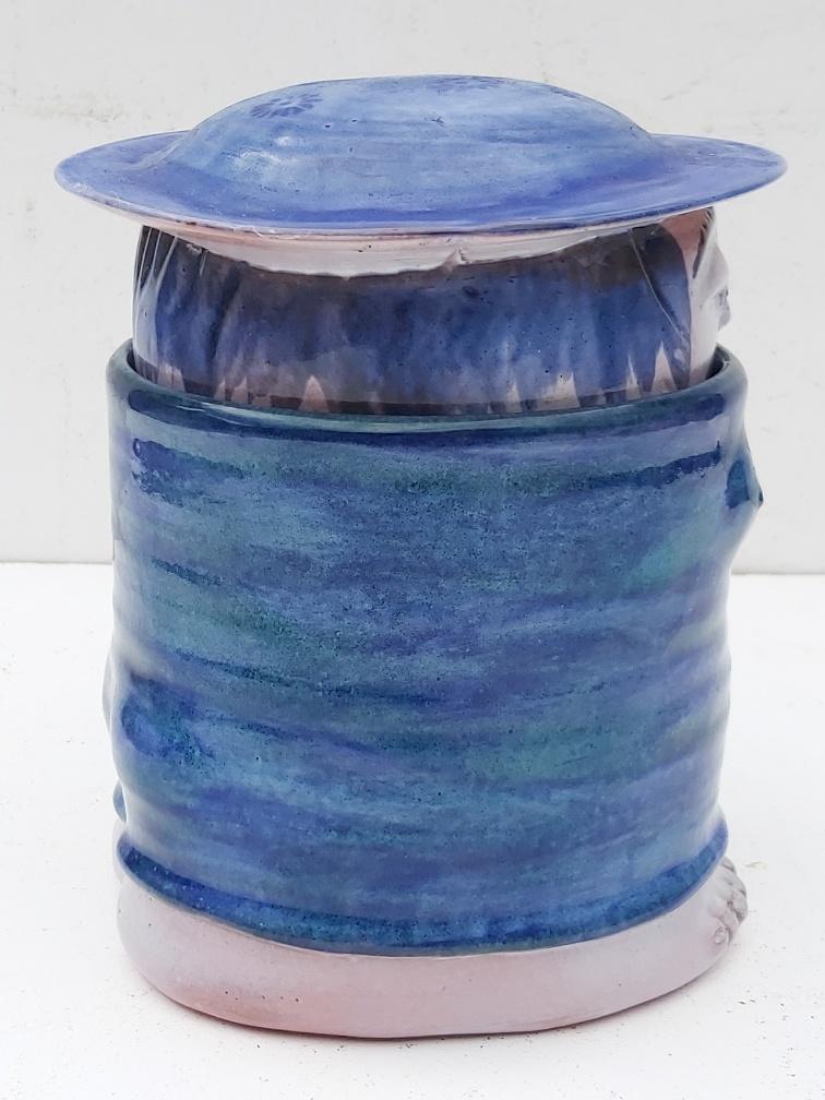 Anthropomorphic pot Robert and Jean Cloutier 20 cm