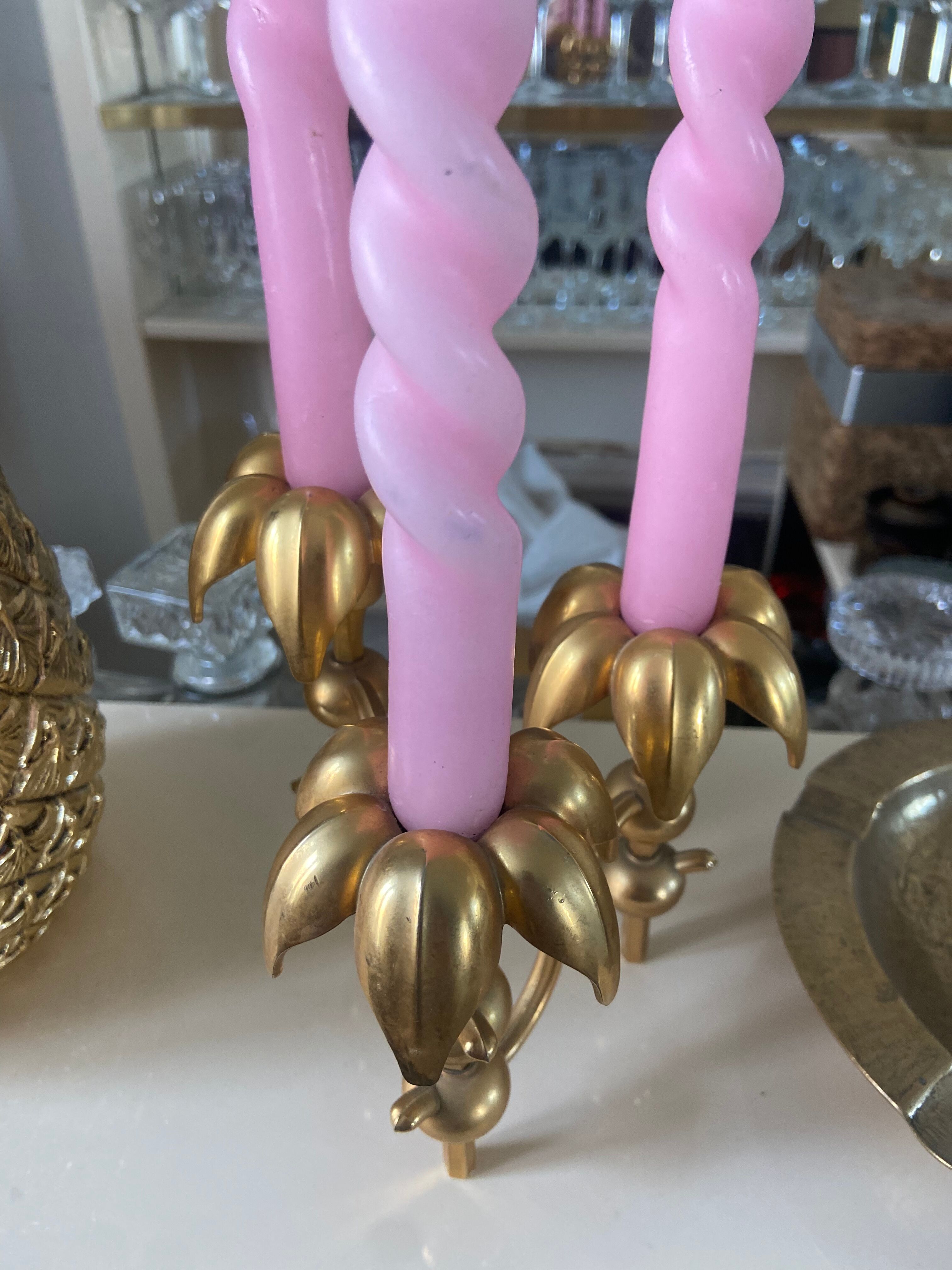 Vintage gilded bronze chandelier