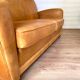 Authentic Club Lounge Set (Sofa + 1 Armchair) in Basane Leather
